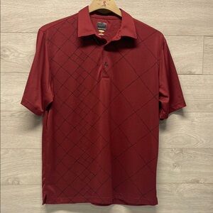 Greg Norman Collection Burgundy Polo Shirt Large